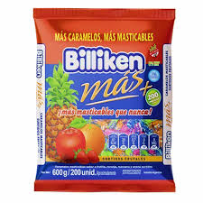 CARAMELOS BILLIKEN FRUTALES X600GRS BOLSA